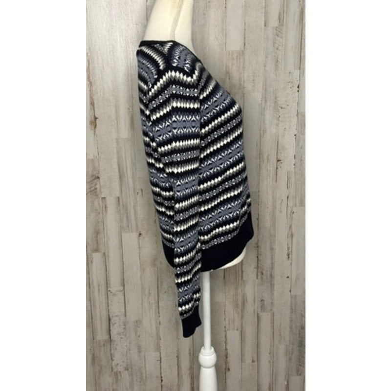 Tommy Hilfiger Men's Large Multicolor Geometric Crew Neck Sweater