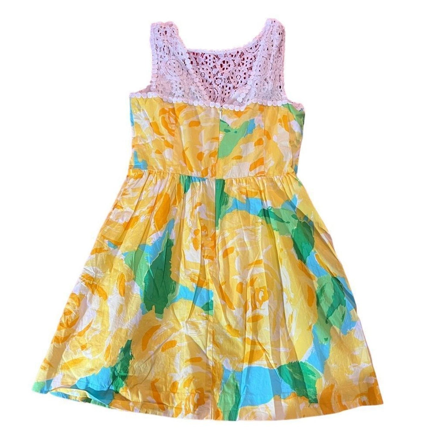 Lilly Pulitzer Reagan Dress Yellow Sunglow First Impression Sundress Casual Mini