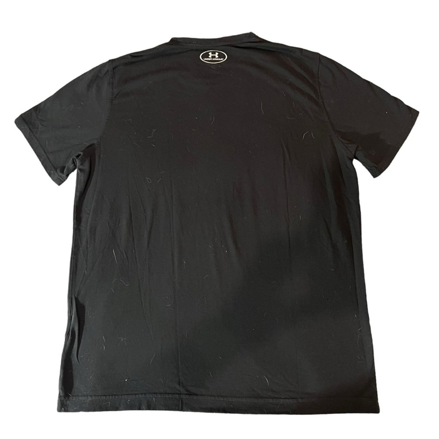 Under Armour UA Freedom T-Shirt Mens Medium Black USA Eagle Graphic HeatGear