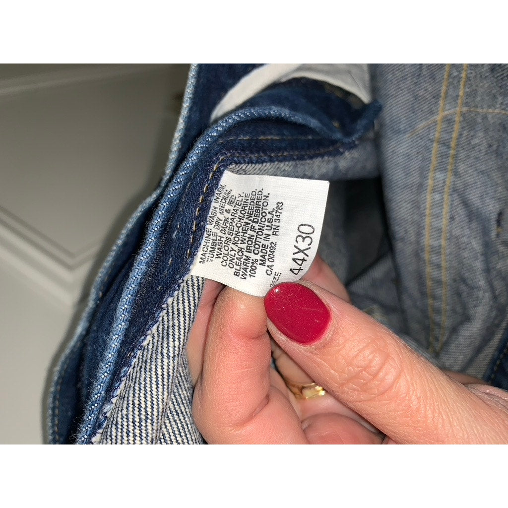 L.L. Bean Men's Classic Fit Straight Jeans Blue Size 44x30 Denim