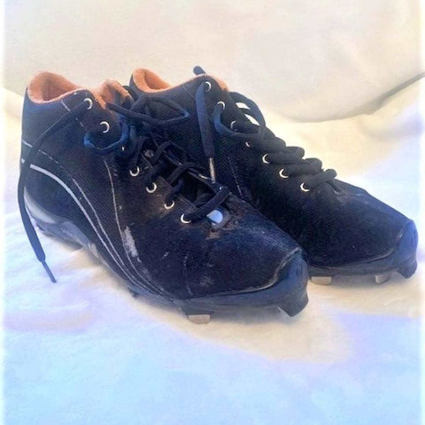 Verdero black metal high-tops baseball cleats 10M