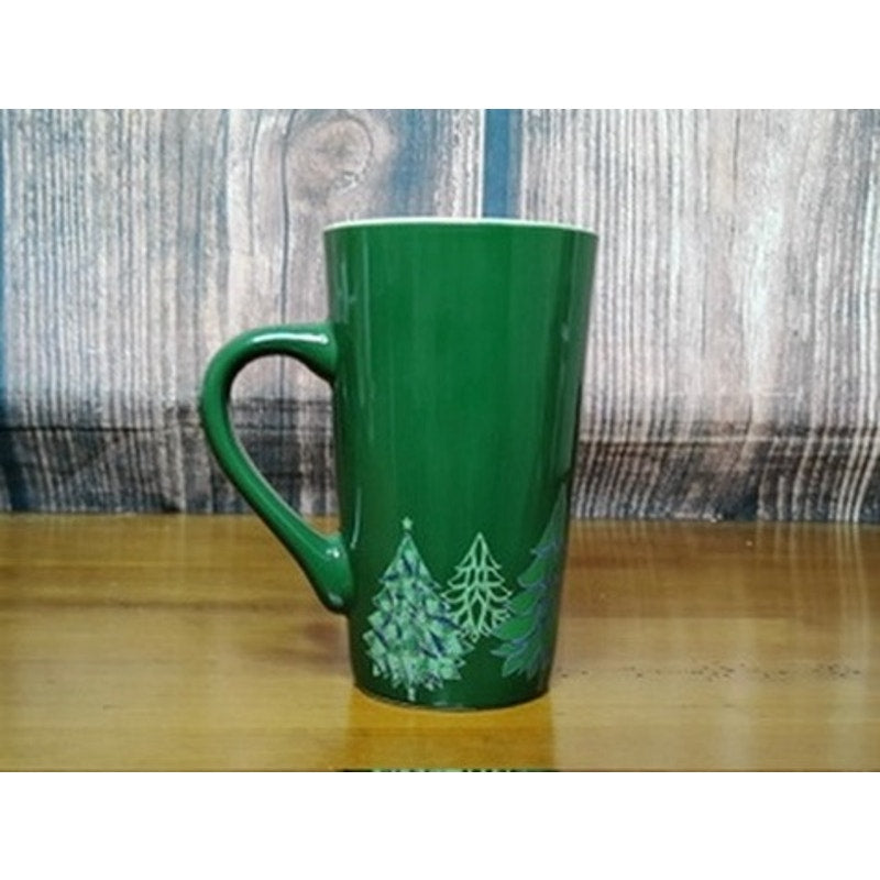 Starbucks Holiday Tree Siren Logo Coffee Mug Green 16 oz