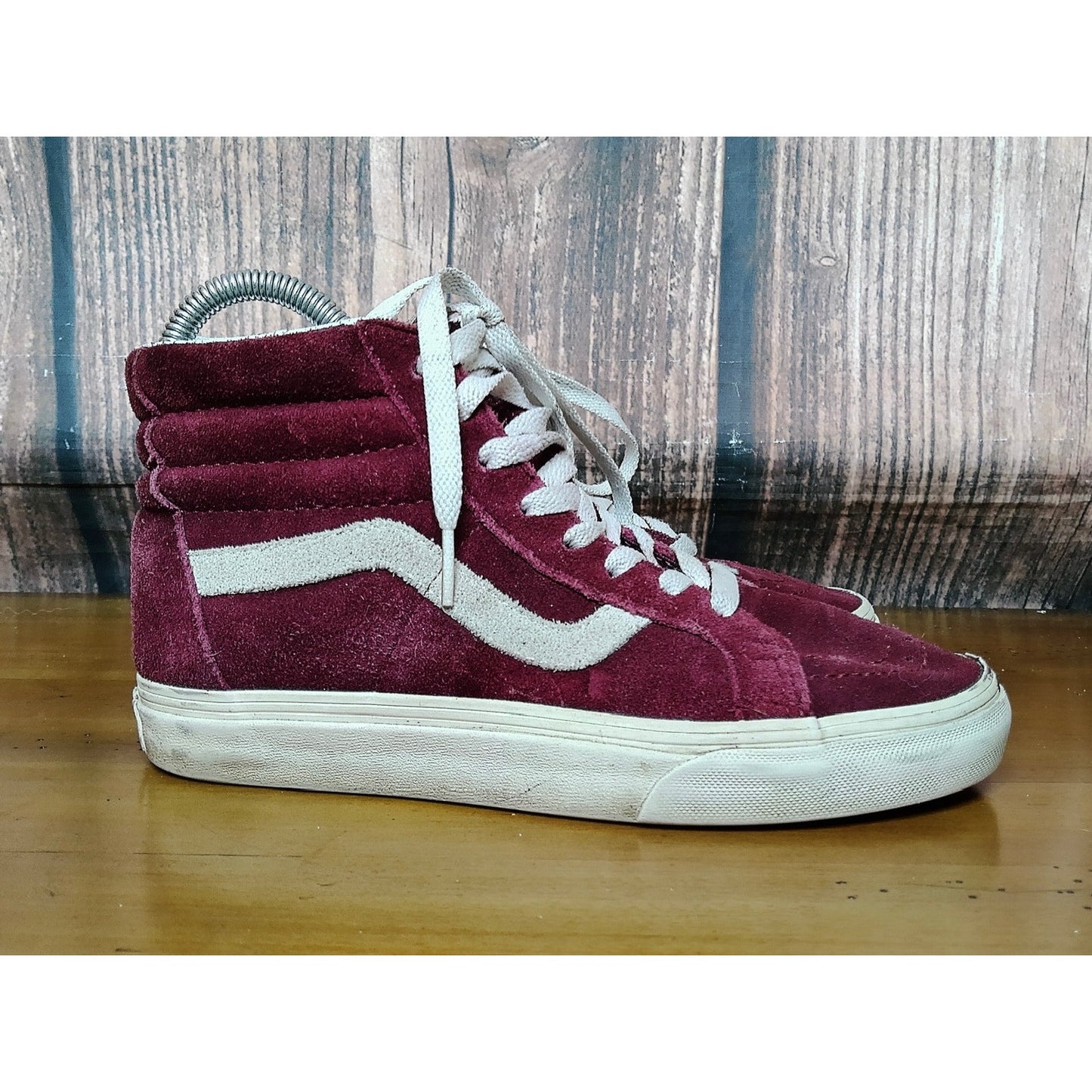 Vans Sk8-Hi High Top Sneakers Burgundy Maroon M5/W6.5