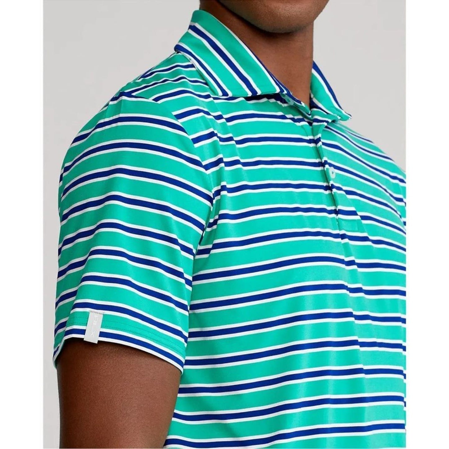 RLX Golf Ralph Lauren Men’s Striped Stretch Polo Golf Shirt Size XL