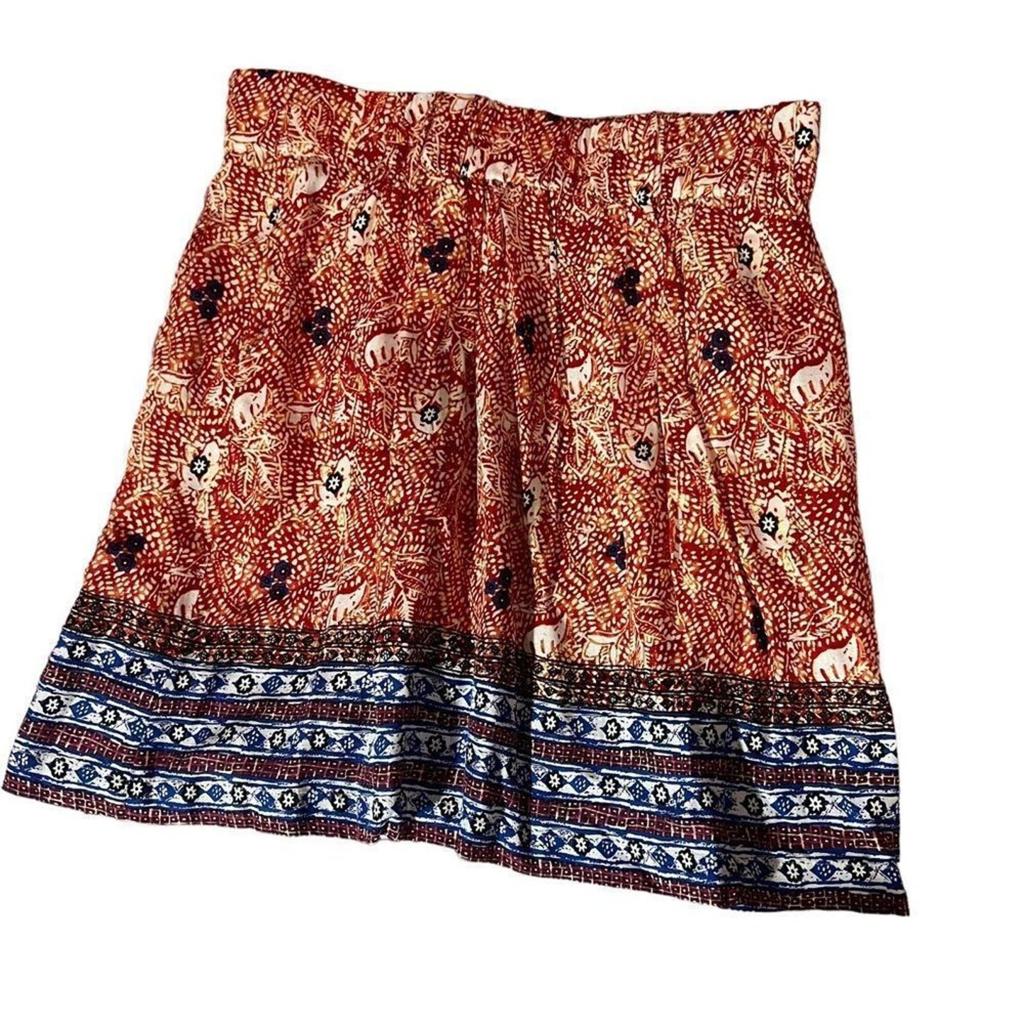 CAbi #784  Bella Batik Boho Tribal Mini Skirt Size Medium