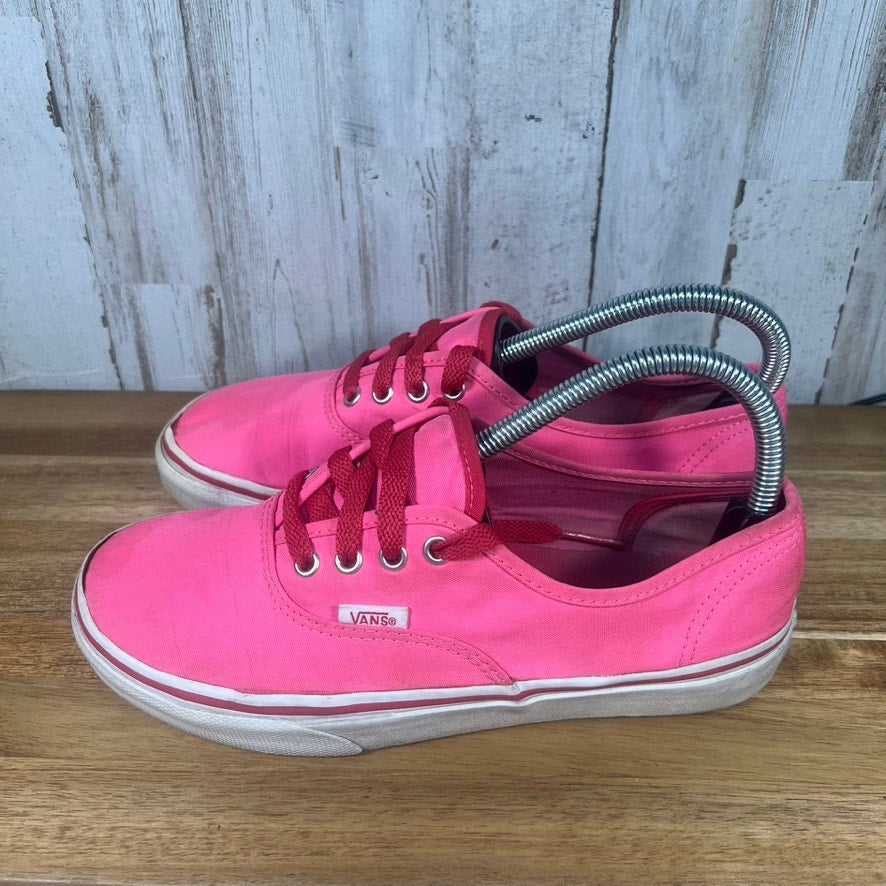 Vans Kids Size 4 Hot Pink Lace-Up Low Top Era Skate Shoes Sneakers