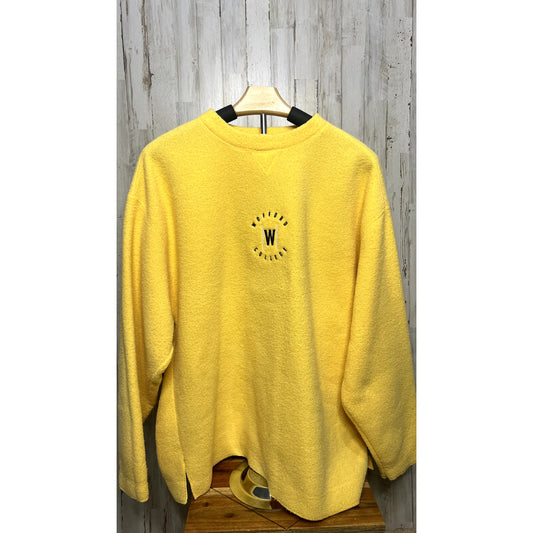 Vintage Wofford College Yellow Sweatshirt Unisex Large Pullover Crew Neck