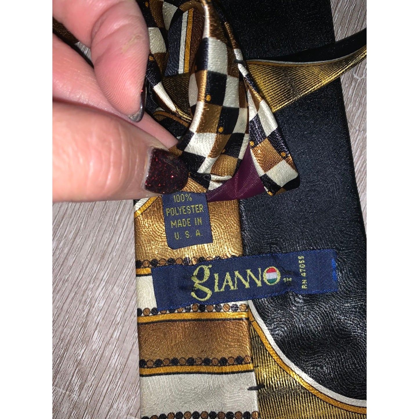 Men's Geometric Tie Set 4pc Multicolor Business/Special Occasion