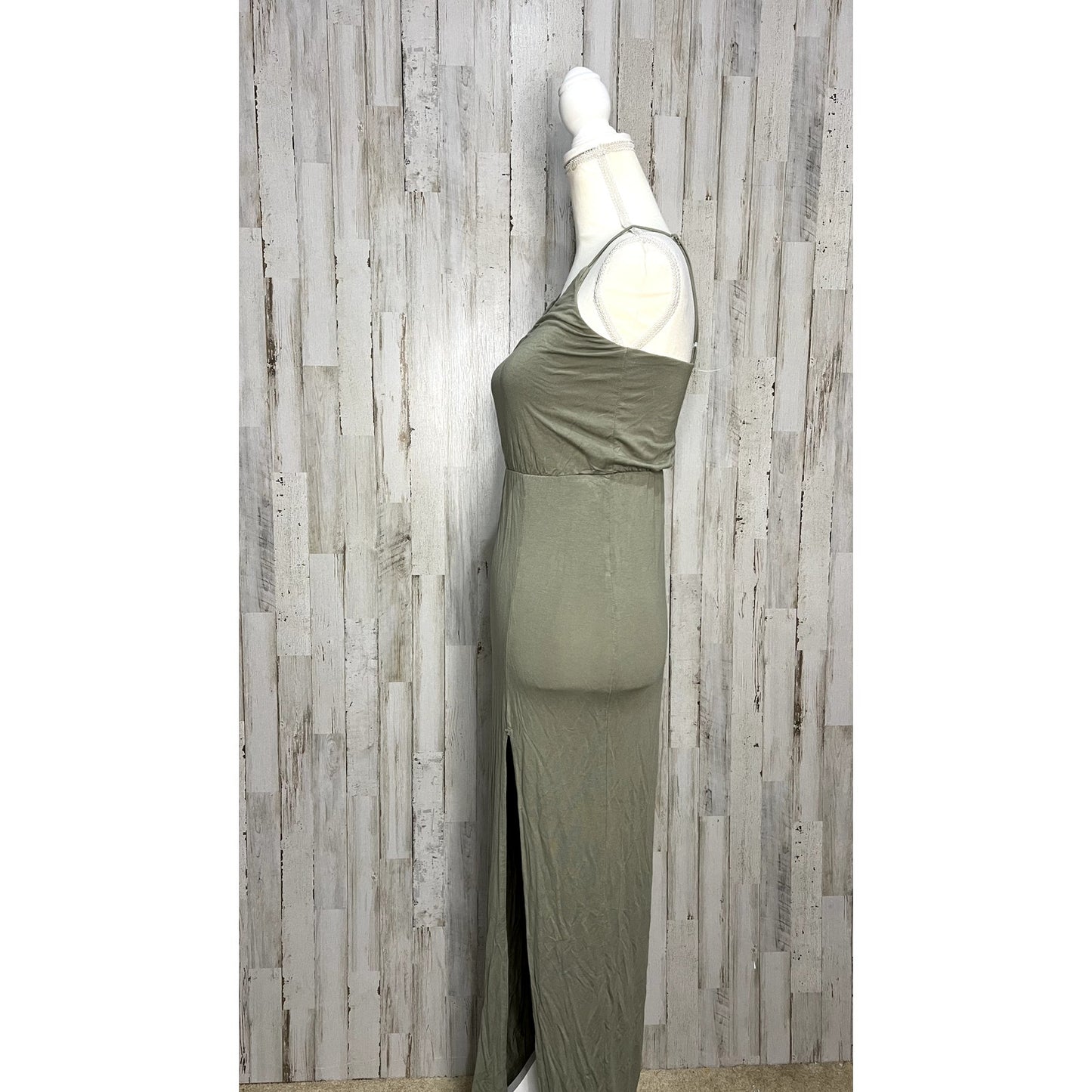 Lulus Women's XS Olive Green Maxi Dress Party Cocktail Summer