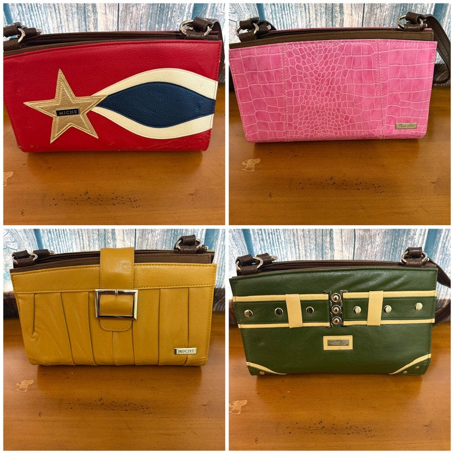 Miche Classic Purse Collection Multicolor Shoulder Bag w/ 19 Shells