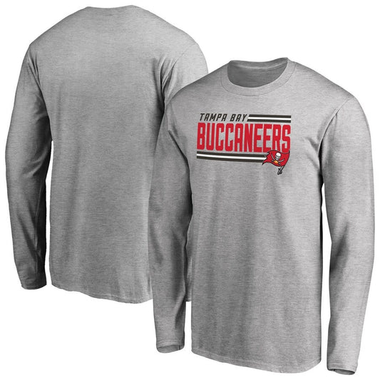 Fanatics Tampa Bay Buccaneers Men's Long Sleeve Graphic T-Shirt Gray Size Large