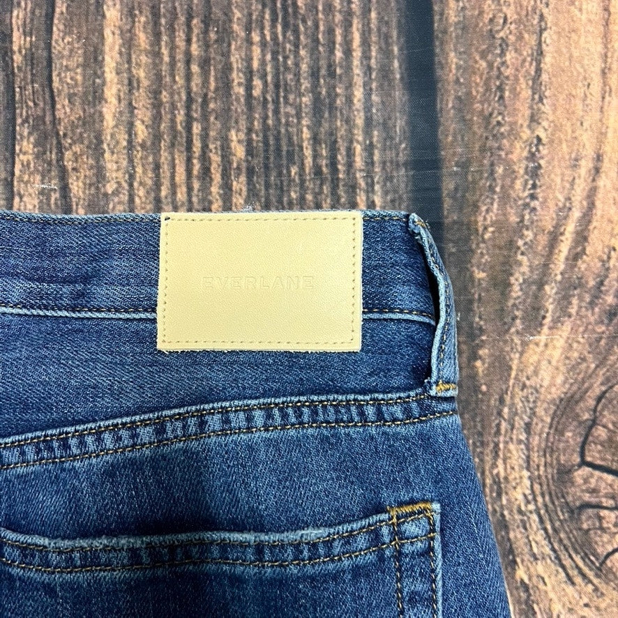 Everlane Women's Size 27 High-Waisted Straight The Summer Jean Dark Wash Blue