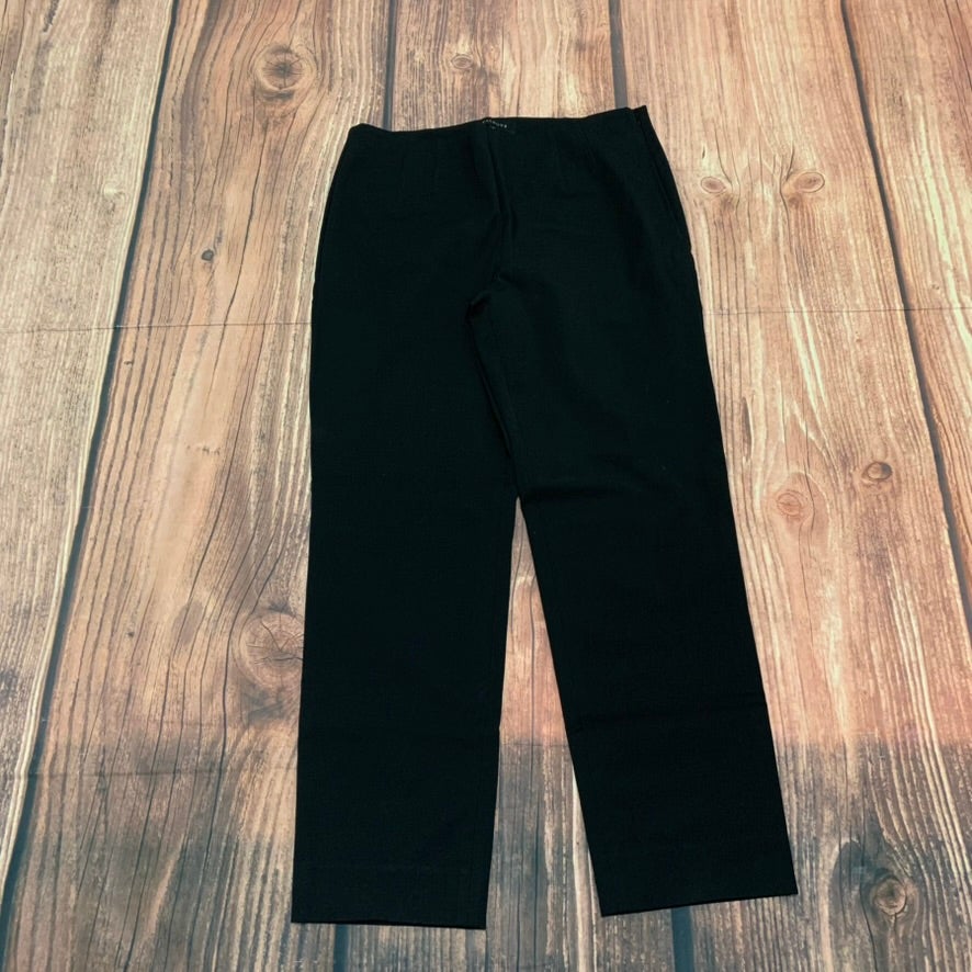 Talbots Dress Pants Women Size 10 Black Straight Leg Stretch