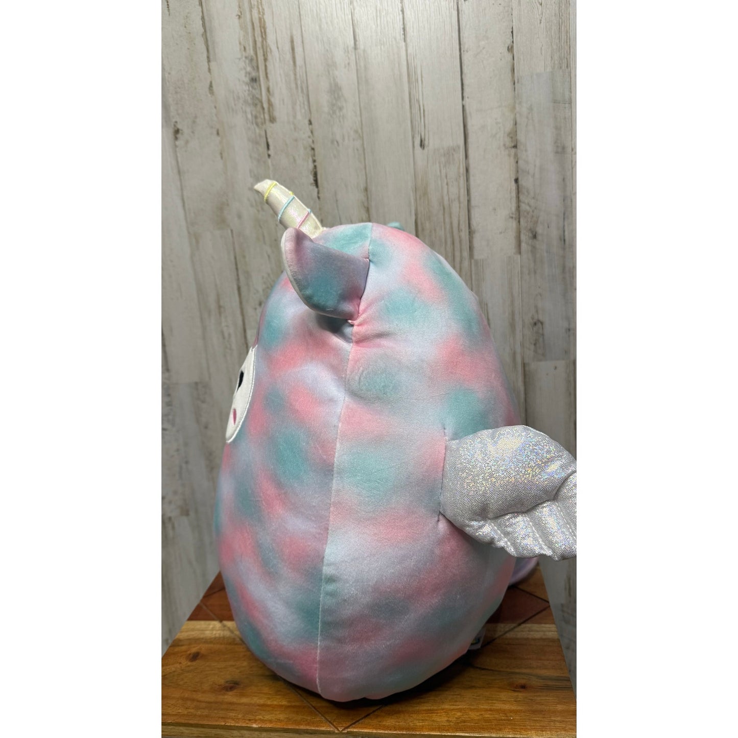 Squishmallows 16" Winona Pegasus Llama Tie Dye Plush Toy Multicolor