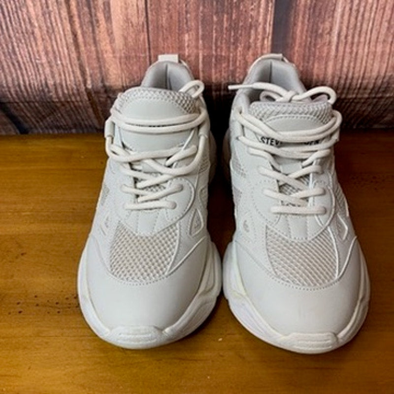 Steve Madden Womens Sneakers White Chunky Lace Up Size 9.5 M
