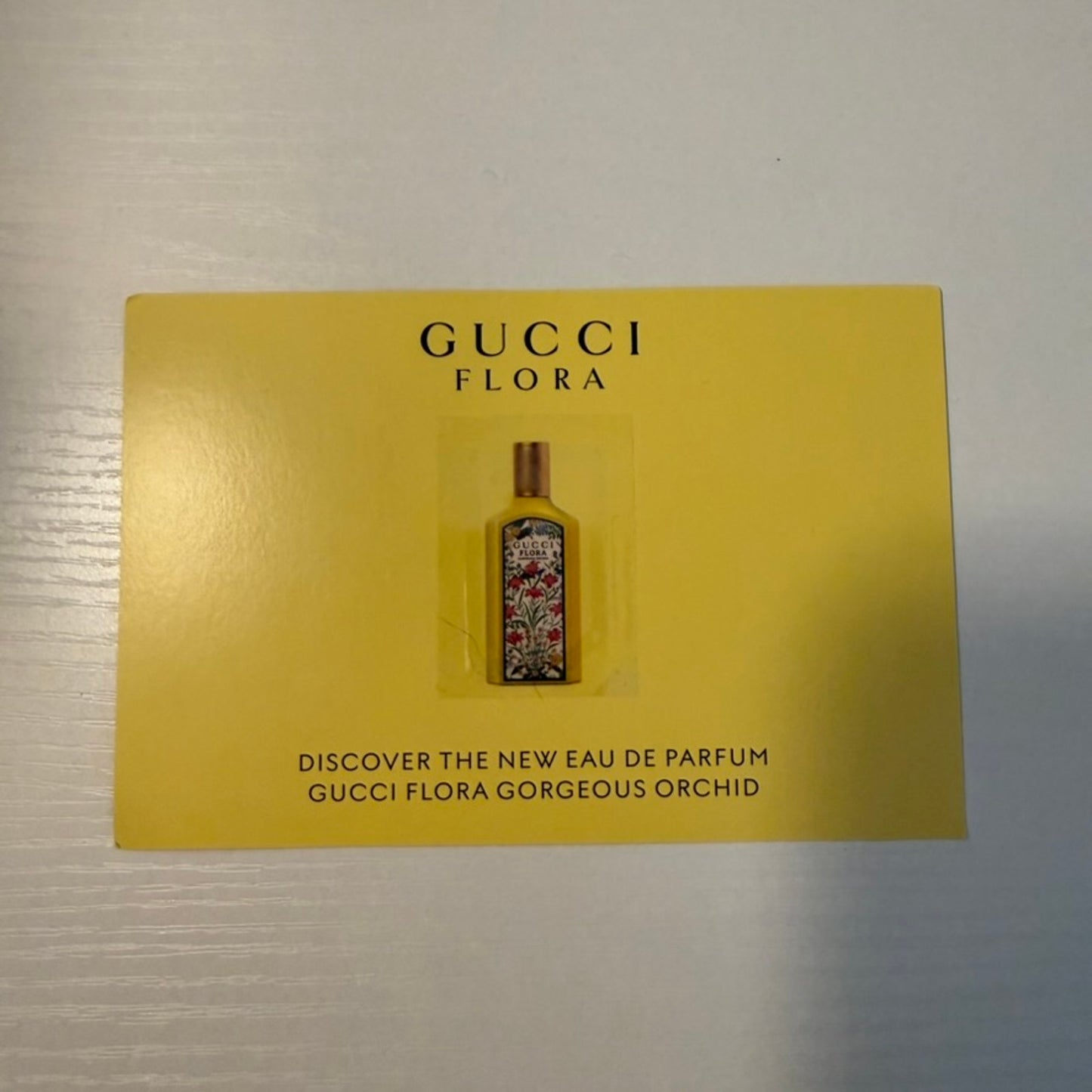 Gucci Flora Gorgeous Orchid Eau de Parfum Sample Card Scent Strip Promo