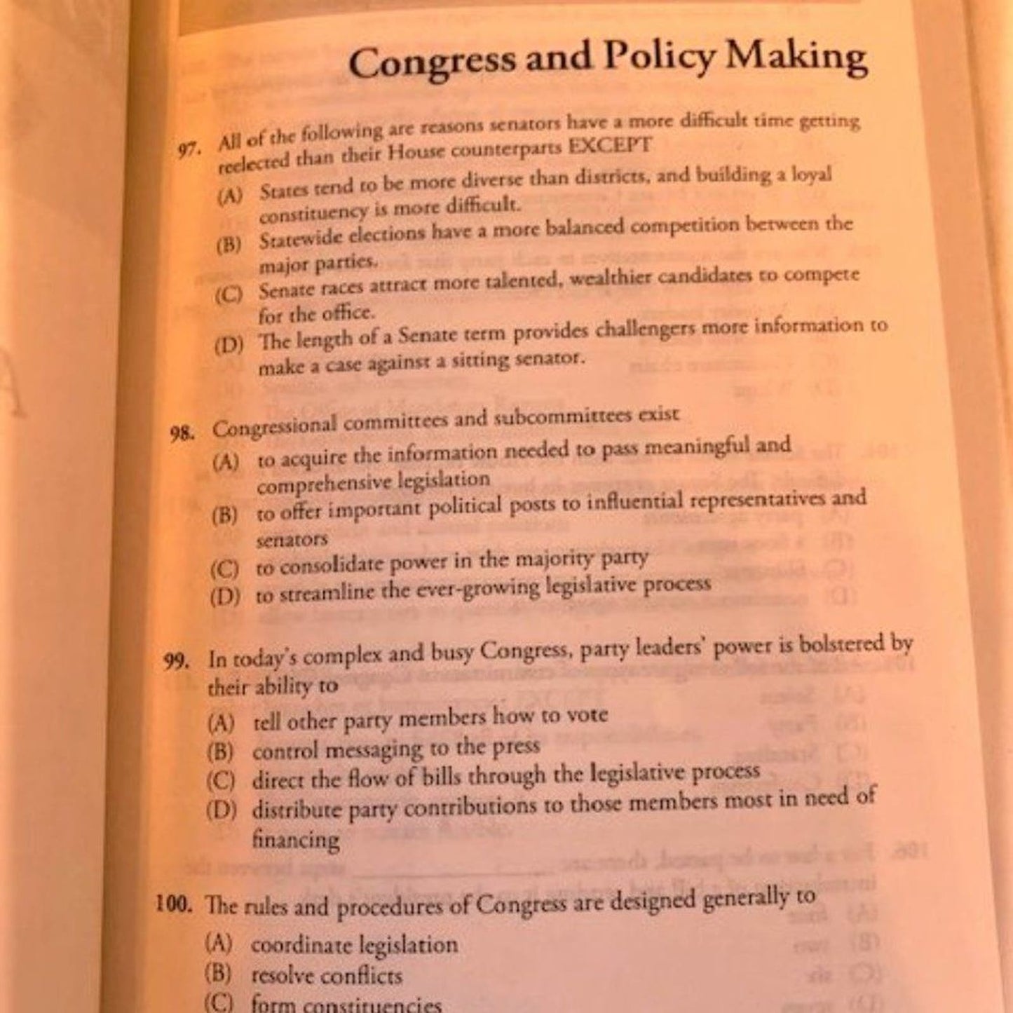 Set 2 5 Steps to a 5 AP Exam Review Us Government & Politics