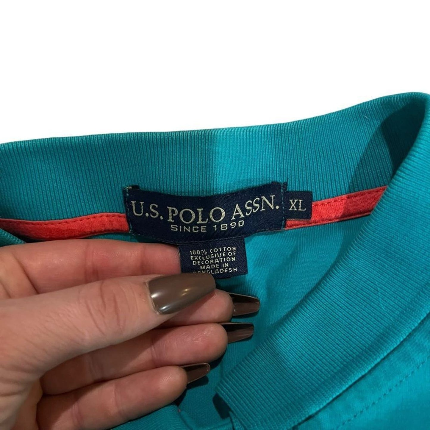 U.S Polo Assn. Men’s Big & Tall Teal Polo Size XL