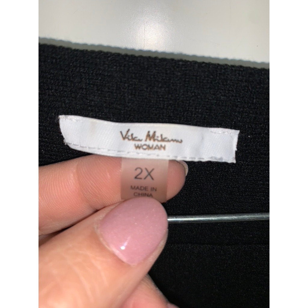 Vila Milano Women's 2XL Black Batwing Sleeve Knit Pullover Sweater