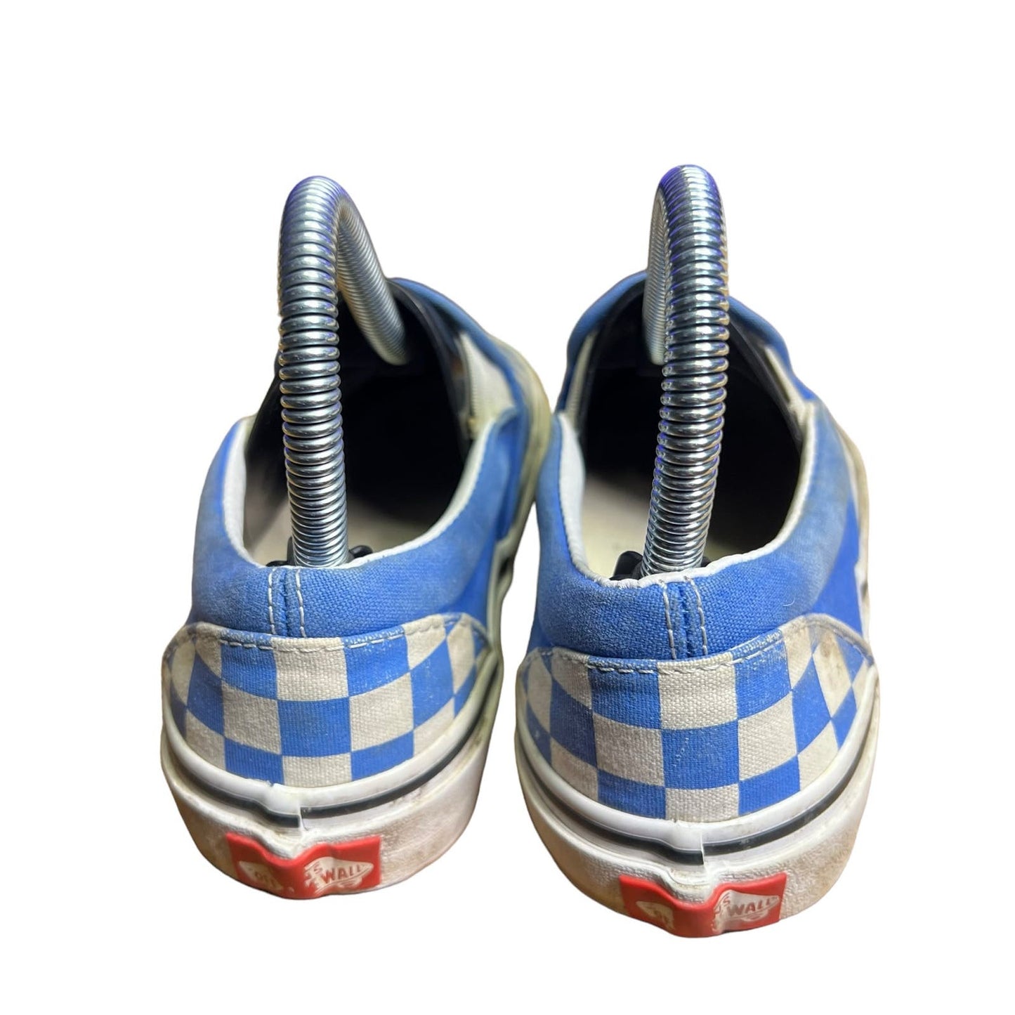 VANS Classic Slip-On Checkerboard Blue/ White Unisex Sneakers Y4.5/M4.5/W6.0