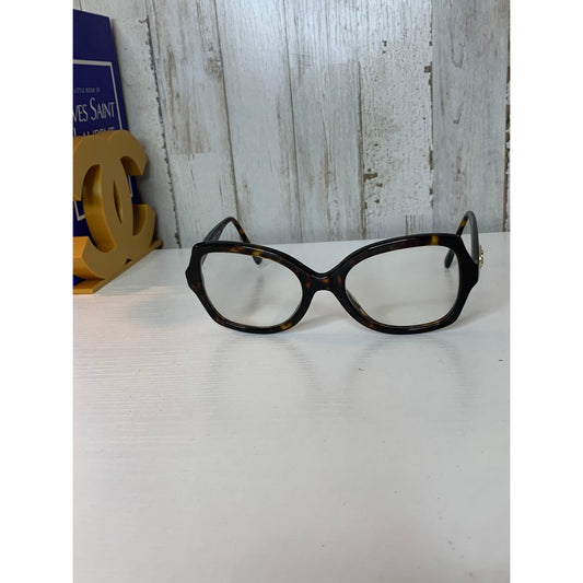 Coach Eyeglasses Precription Frames Womens 56-21-140 Brown Tortoise Geometric Full Rim