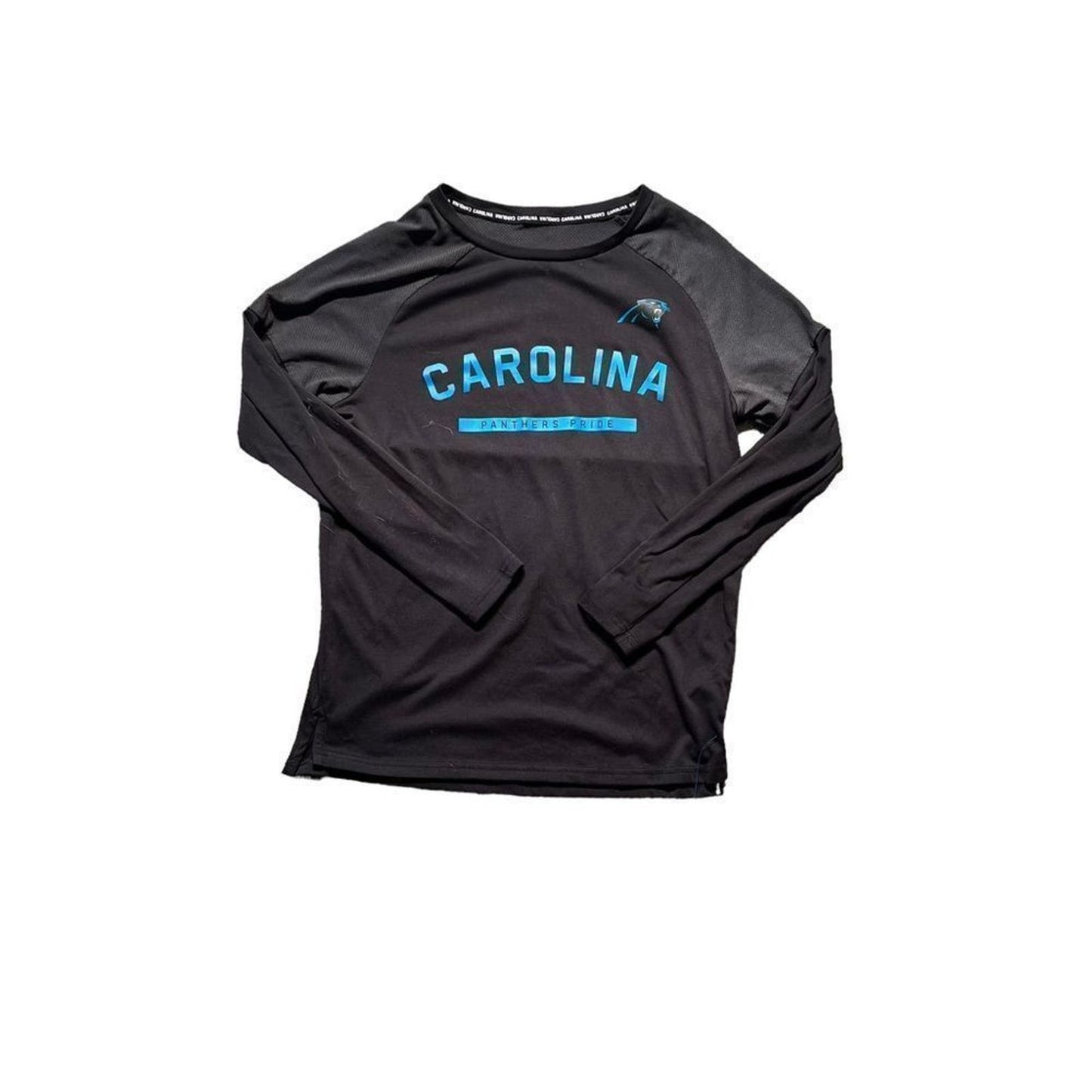 Women's Nike Black Carolina Panthers Tailgate Performance Raglan Long Sleeve