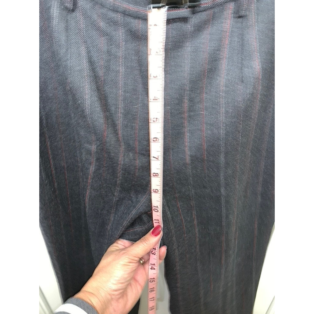 Pendleton Women's Gray Pinstripe Wool-Blend Dress Pants Size 6