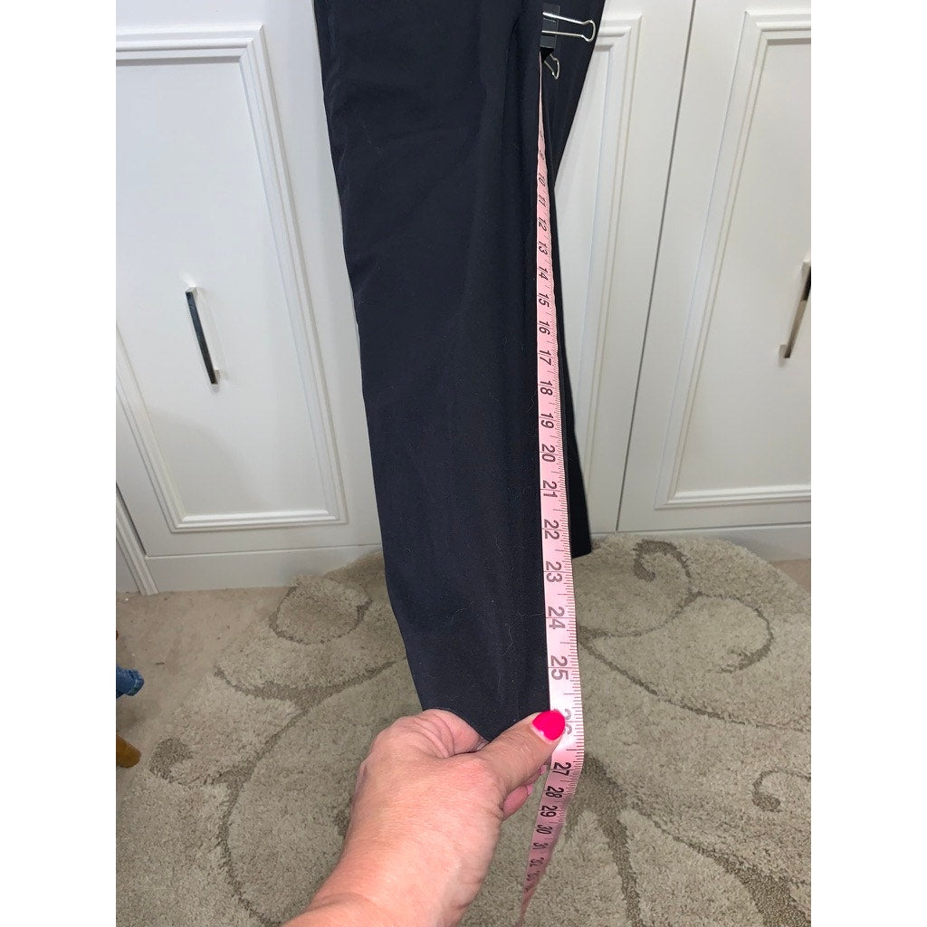 Crown & Ivy Women's Size 16 Black Ankle Pants Straight Leg Casual