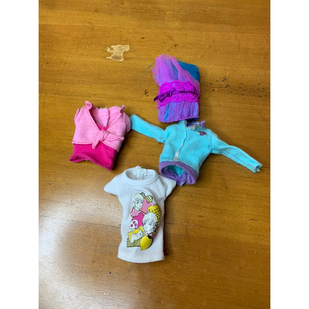 Barbie Doll Clothes Lot 24 Pc Tops Swimwear Multicolor