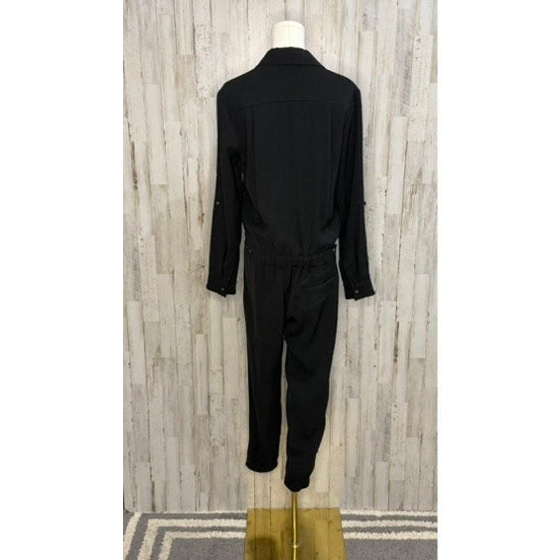 Vince Women's Black Long Sleeve Jumpsuit Size 6 Formal One-Piece
