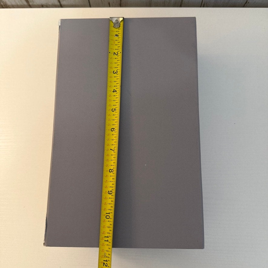 Bergdorf Goodman Gift Box Gray Hinged Magnetic Lid Tissue Paper 12 in