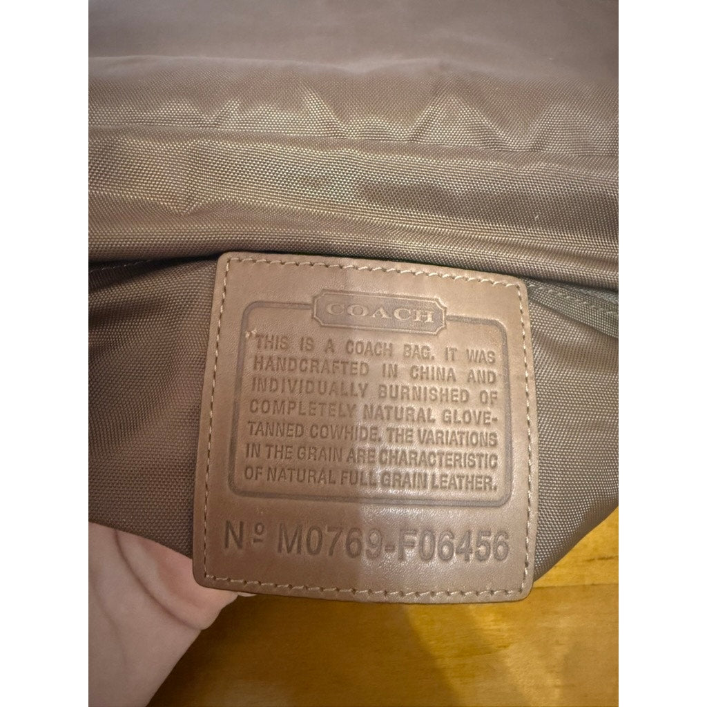 Vintage Coach Barclay Saddle Briefcase Brown Leather Unisex Bag