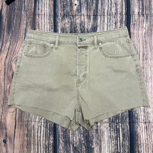 Wild Fable Women's Super High-Rise Cutoff Shorts Tan/Green Size 12 Casual