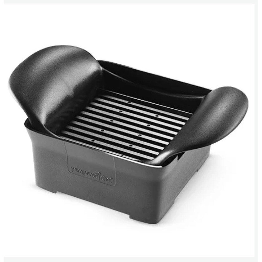 Pampered Chef Quick Slice Food Slicer Cutter w/ Catch Tray Black 2pc