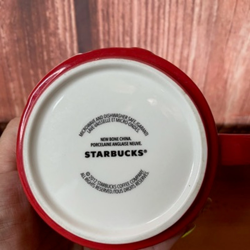 Starbucks 2012 Holiday Christmas Ornament Red Coffee Mug
