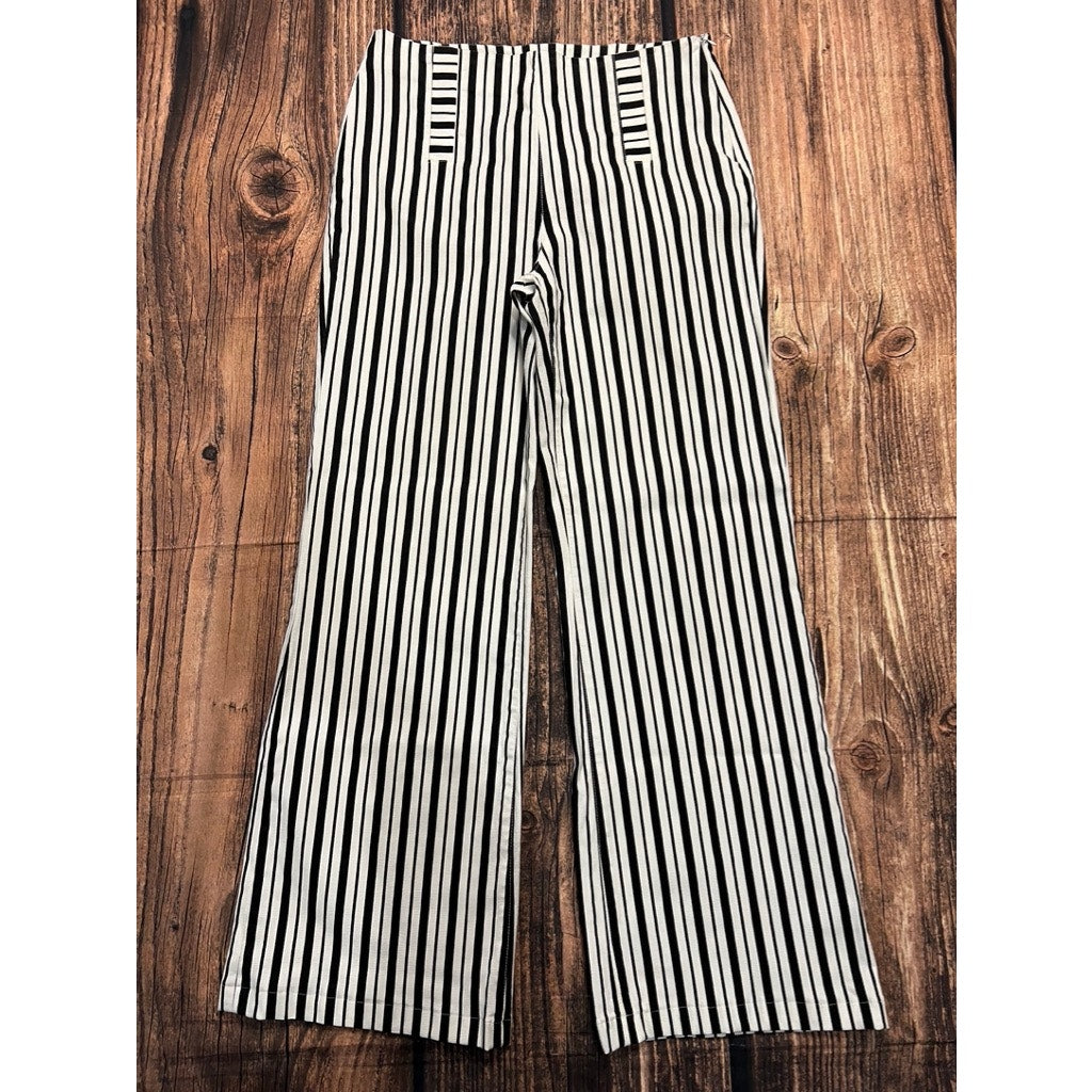 Boston Proper Women's Striped High Waist Palazzo Pants Size 10