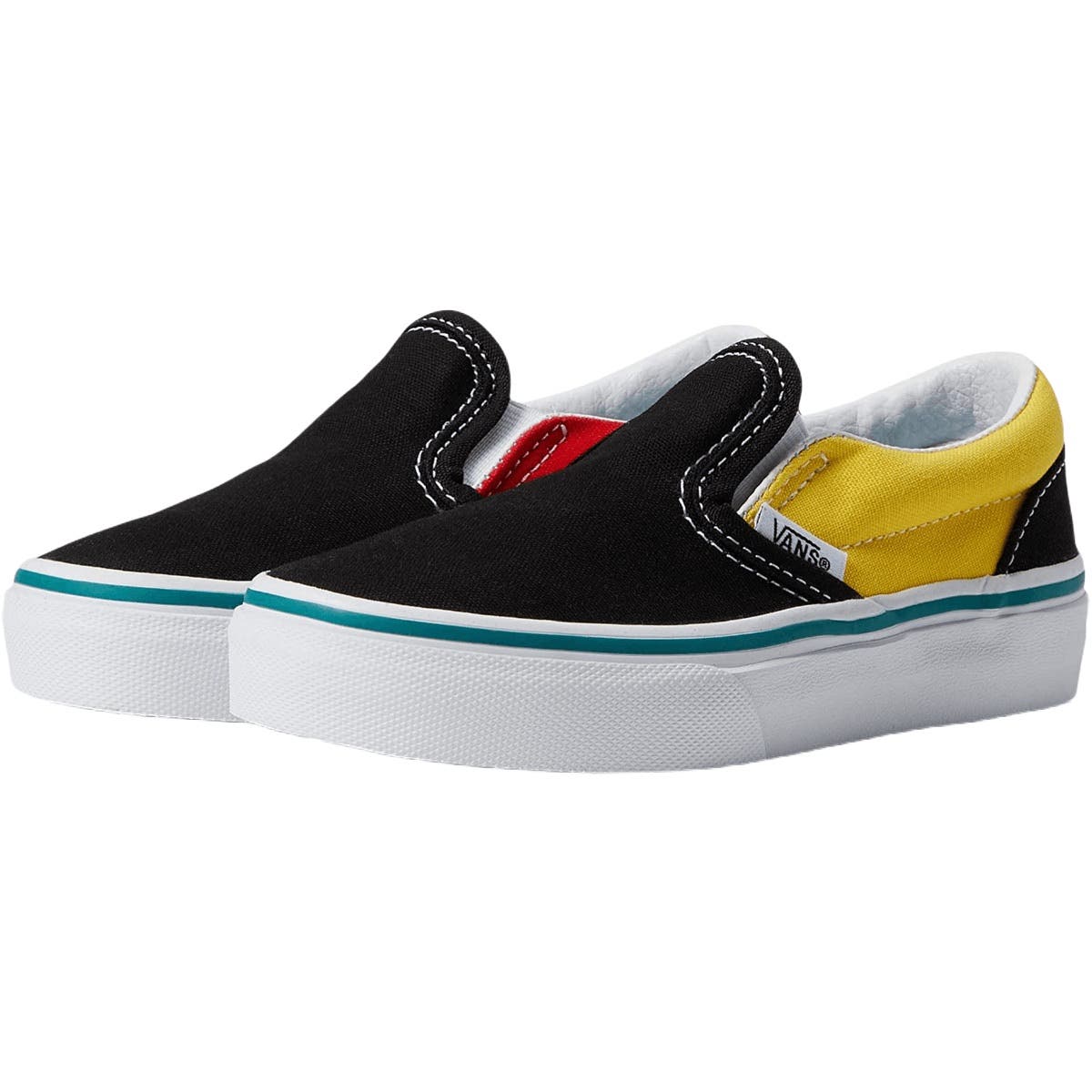 Vans Classic Slip-On Kids Unisex Multicolor Canvas Shoes Kids Size 12.0