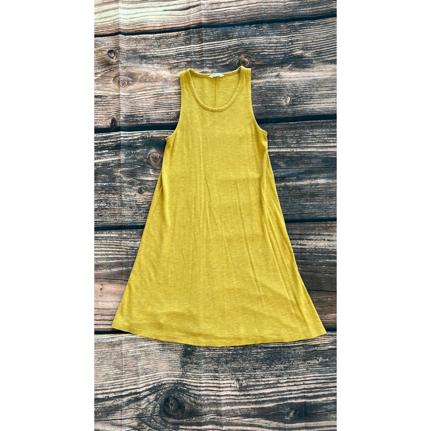 Madewell Women's XS Yellow Highpoint Tank Dress Knee Length Casual