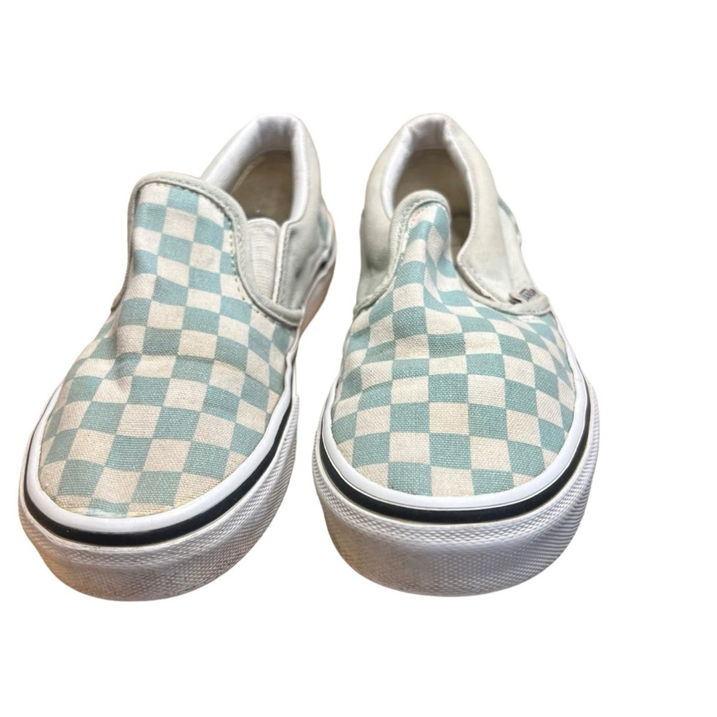 Kids Kids Classic Slip-On Checkerboard - Canal Blue / White - Kids Size 1.0