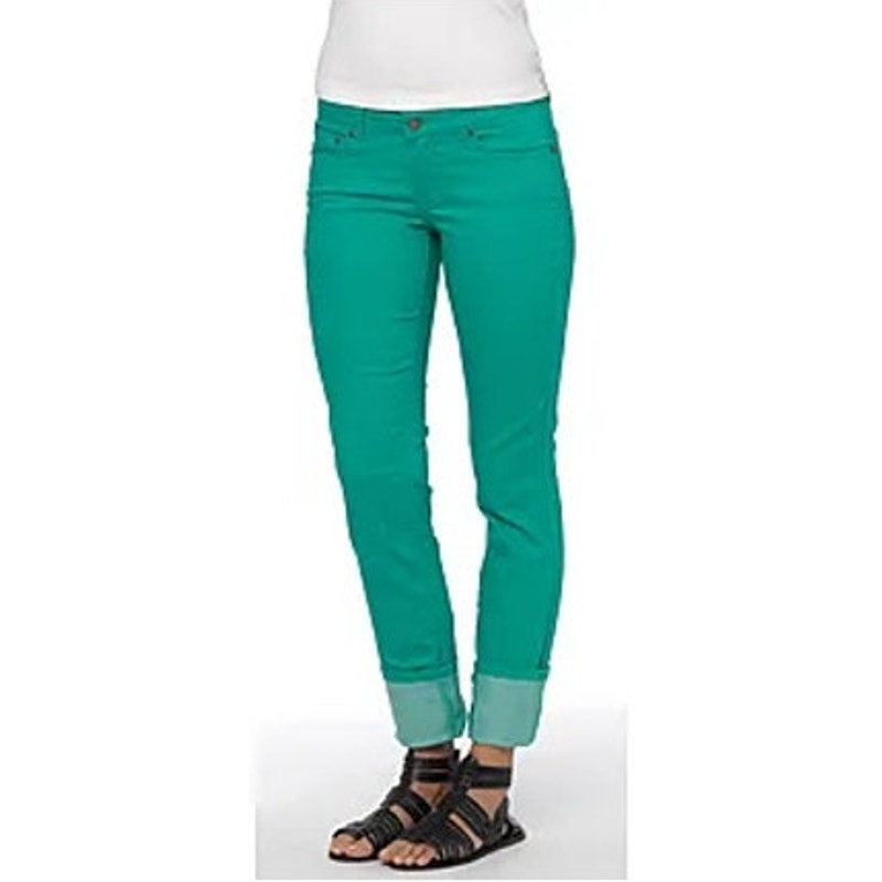 Prana Kara Women's Skinny Jeans Green Size 2 Classic 5-Pocket