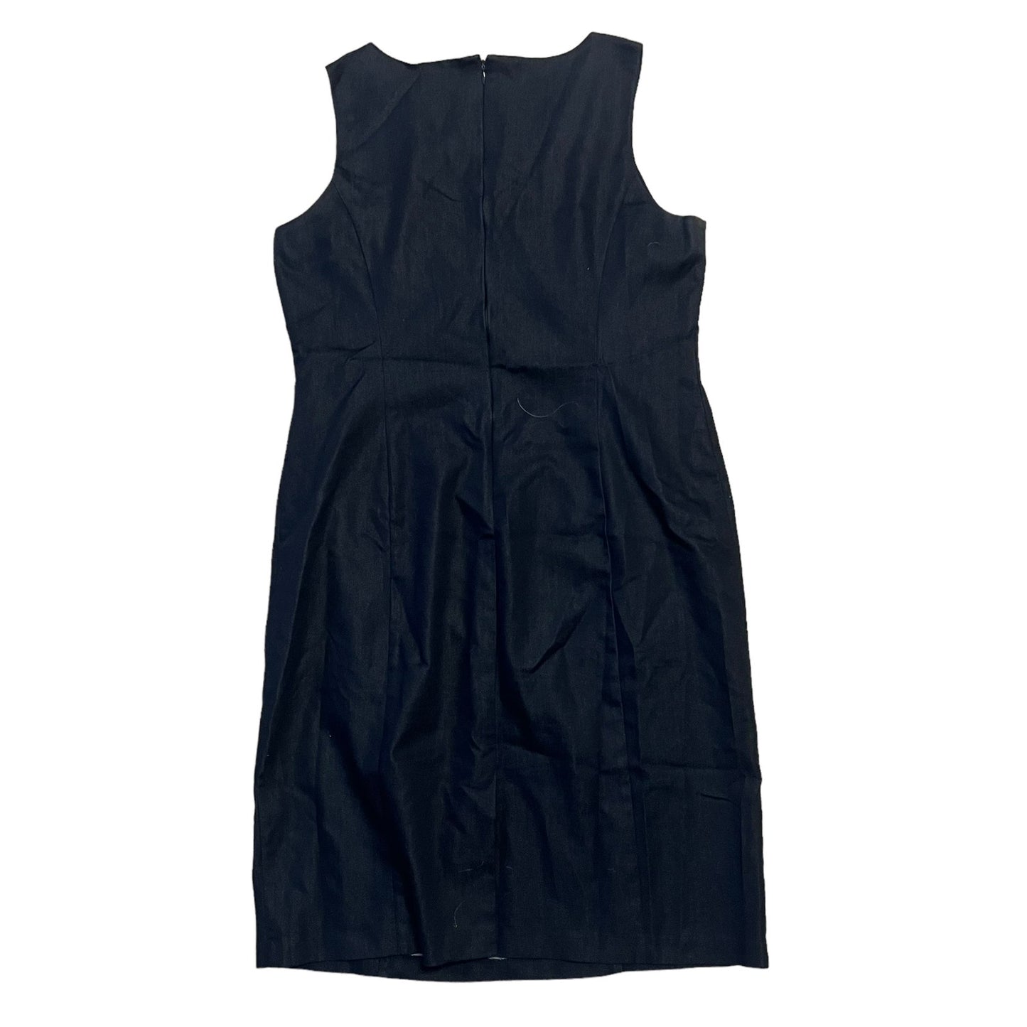 Isabella Suits Women's Size 14 Navy Blue Sleeveless Shift Knee Length Dress