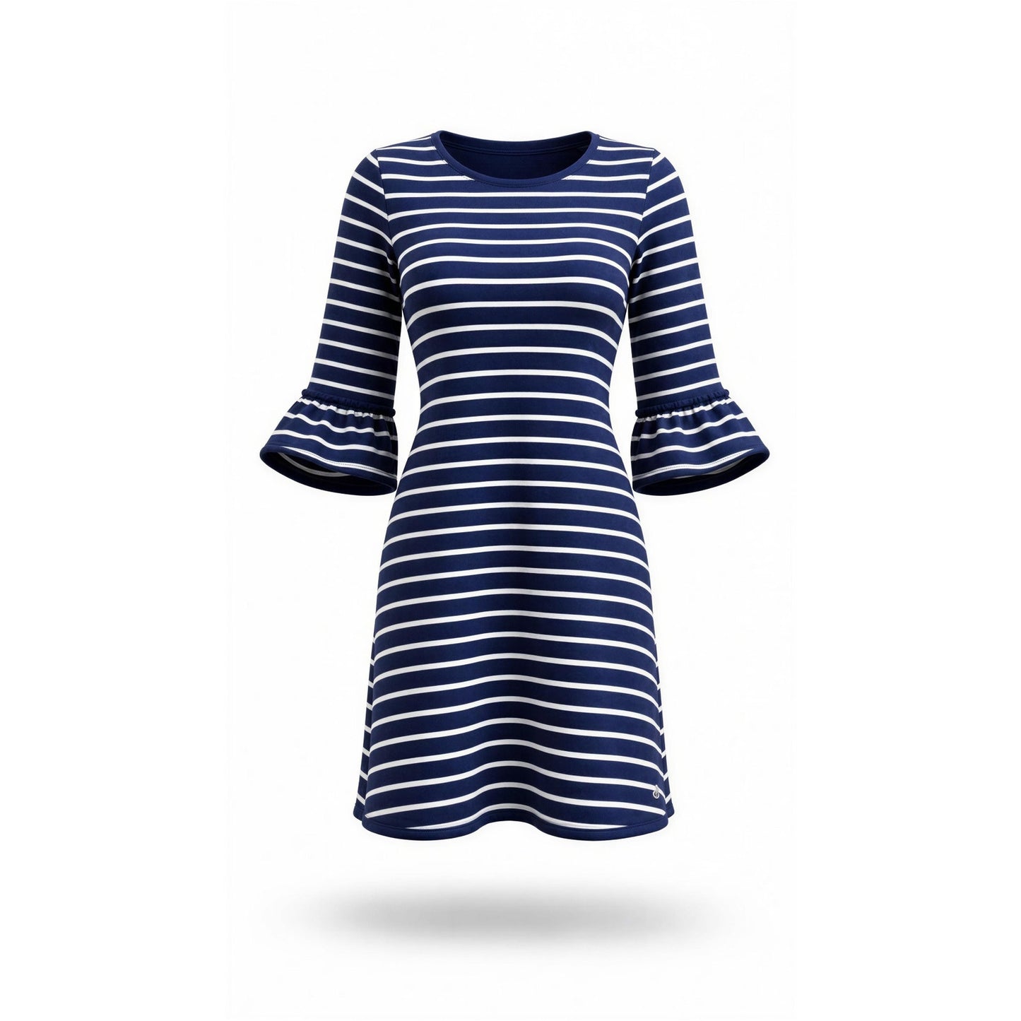 Vineyard Vines Girls Dress Size Large Navy Blue White Striped