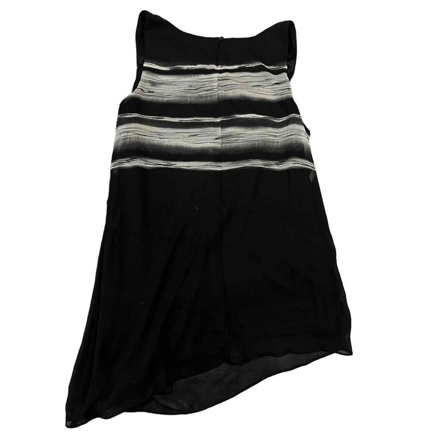 SimplyVera VERA WANG Sleeveless Asymmetrical Striped Top Size Medium