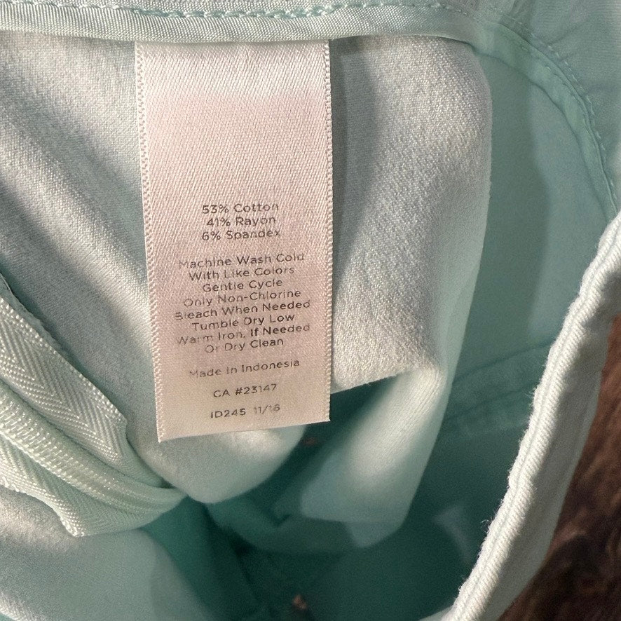 Talbots Women's Chatham Curvy Dress Pants Size 14 Teal Casual