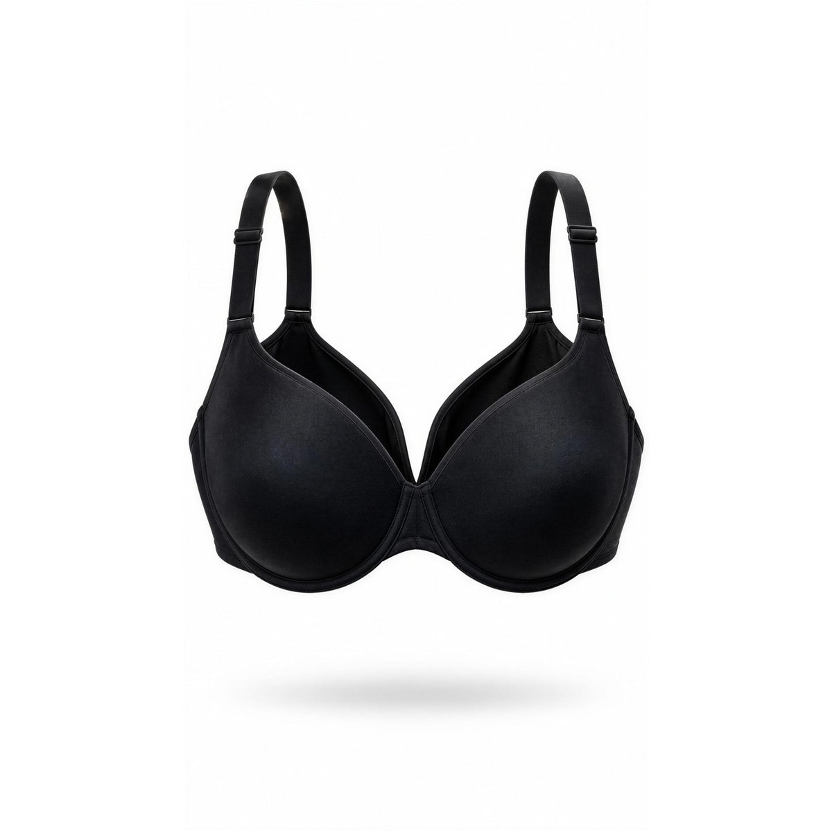 Soma Vanishing Back T-Shirt Bra Womens 38C Black Underwire Full Coverage