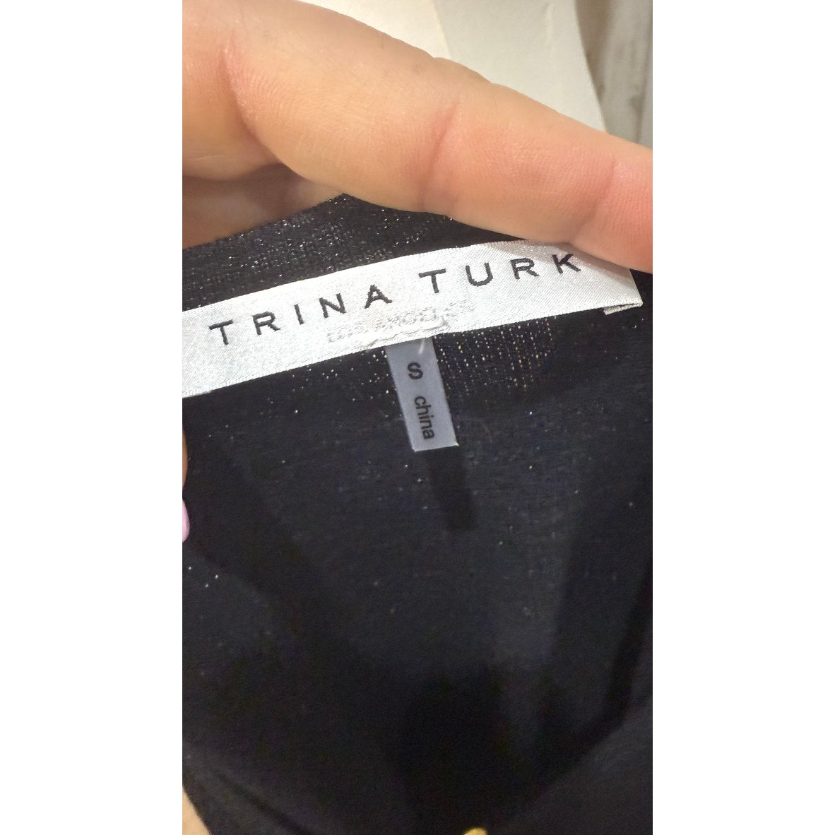 Trina Turk Women's Black Space-Dye Ombre Sweater Dress Size Small
