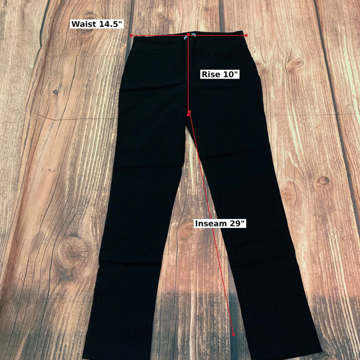 Cynthia Rowley Black Straight Leg Ankle Pants Size 6