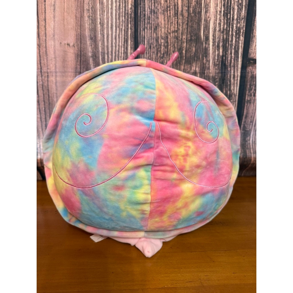 Squishmallow Silvina the Snail Pink Tie-Dye Shell Plush Doll Large 20”