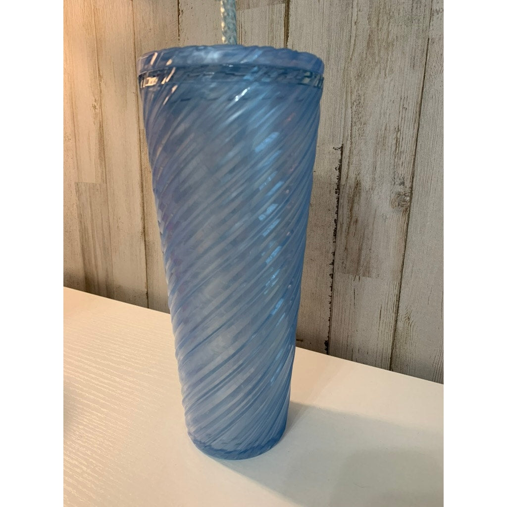 Starbucks Summer 2024 Venti Tumbler Blue Swirl 24oz Lid