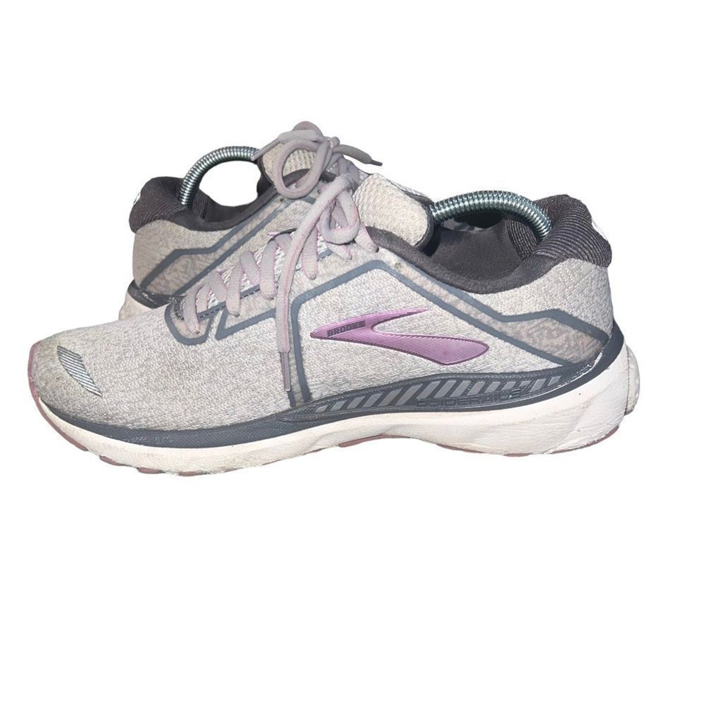 Brooks Adrenaline GTS 20 Women's 11.5 Running Shoes Gray Purple Support